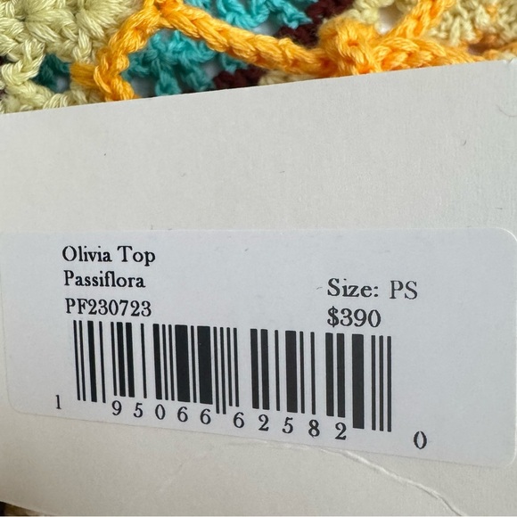 Ulla Johnson Handmade Collection - OLIVIA TIE-BACK CROCHET CROP TOP - Picture 10 of 12